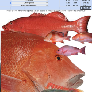 Reef Quota parcel for lease (discount)